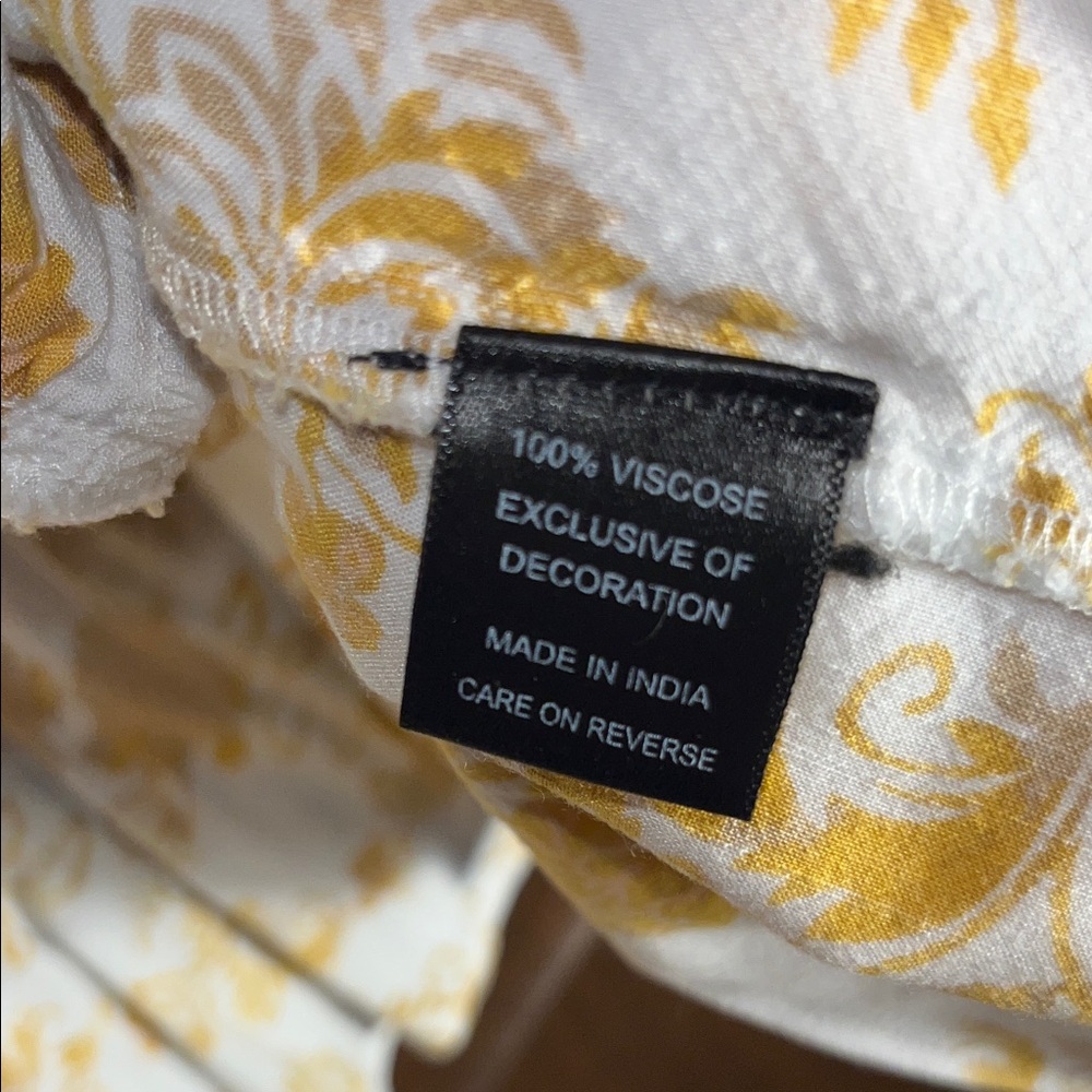 Torrid White and Gold Floral Swim Coverup - Picture 3 of 6